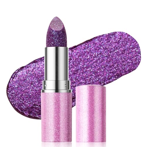 Glitzer Mattem Lippenstift Metallic Schimmernden Glanz Langlastend Wasserdichte Lippenfarbe Frauen Lippen Make Up Geschenk Für Frauen Schimmernder Balsam von FIRSTXIU