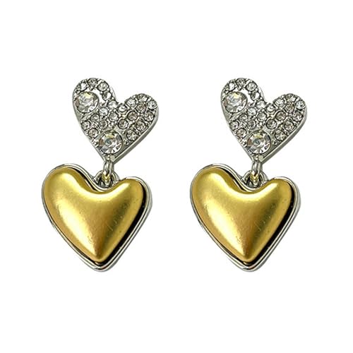 Goldene Herzohrringe Ohrstifte Legierung Textur Moderne Ohrschmuck Fashion Pins Geeignet Für Tägliche Und Party Tragen Herzohrringe Goldene Herzohrringe Ohrstifte Legierung Textur Moderne Ohrschmuck Fashion Pins Geeignet Für Tägliche Und Party Tragen Herzohrringe von FIRSTXIU
