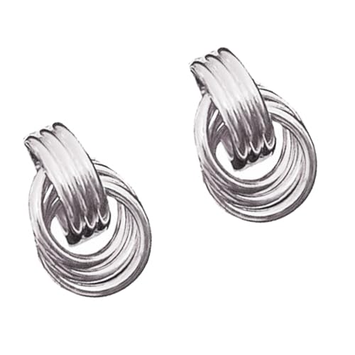 Große Hoops Ohrringe Gold Silber Plattiert Komfortable Tragbare Modeschmuckverzierung Für Frauen Elegante Designs Alltagsohrringe von FIRSTXIU