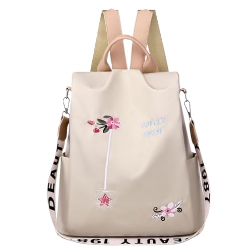 Großer Funktionaler Reiserucksack Mit Großer Kapazität Mit Gestickter Schultasche Daypack Für Frauen Und Mädchen Casual Daypack Großer Funktionaler Reiserucksack Mit Großer Kapazität Mit Gestickter Schultasche Daypack Für Frauen Und Mädchen Casual Daypack von FIRSTXIU