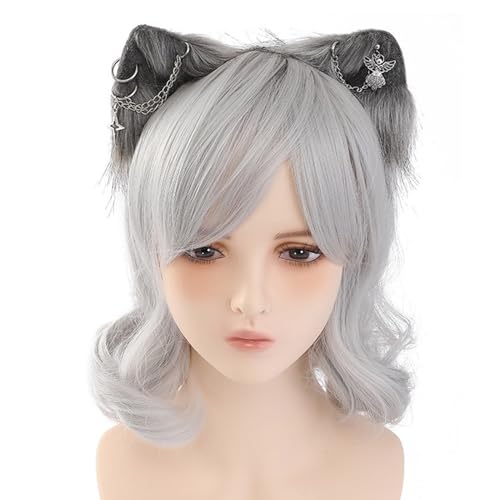 Handgefertigtes Biestohr Stirnband Animes Stirnband Maskeraden Kostüm Kopfbedeckung Frauen Teenager Cosplay Dress Up Haore Decors Animal Ohrhaarhoop Für Rollenspiele Party von FIRSTXIU