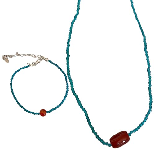 Handgefertigtes Perlen Halsketten Armband Set Layer Kette Schmuck Handgefertigte Perlenzubehör Für Frauen Traditioneller Moderner Schmuck Geeignet Handgefertigtes Perlen Halsketten Armband Set Layer Kette Schmuck Handgefertigte Perlenzubehör Für Frauen Traditioneller Moderner Schmuck Geeignet von FIRSTXIU