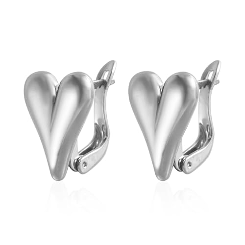 Heart Studs Ohrringe Kreatives Ohraccessoire Herzohrschstene Legierungstextur Für Jugendliche Jugendliche Modeliebhaber Präsentieren Modeohrringe von FIRSTXIU