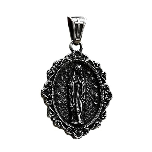 Herz Von Jesuses Halskette Ovale Religiöse Medaillons Rostfreie Stahlhänger Für Männer Und Frauen Freizeitbeschäftigung Religiöser Accessoire von FIRSTXIU