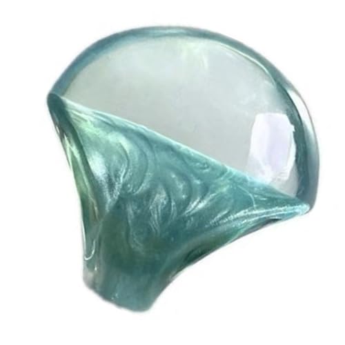 Hochglänzende Harz Statement Ringe Leichtes Design Fingerschmuck Trendy Pearlescent Accessoire Für Outfit Verbesserung Glossy Pearlescents Statement von FIRSTXIU