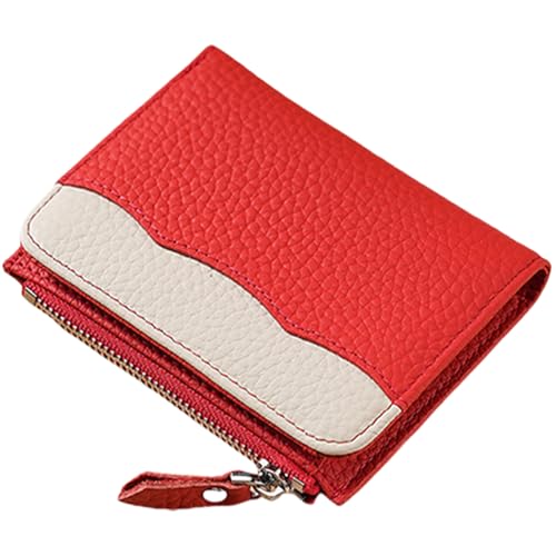 Kompakte Frauenbrieftasche Mit Blockierender PU Leder Münzgrundstück Kurzerbrieftasche Für Frauen Und Mädchen Kleine Münzen Geldbeutel von FIRSTXIU