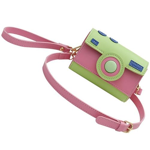 Korean Styles Crossbody Bag Für Frauen PU Lederumbeltasche Kamera Form Messenger Mode Handtasche Telefon Kamera Form Schulterkontraste Telefon PU Crossbody von FIRSTXIU