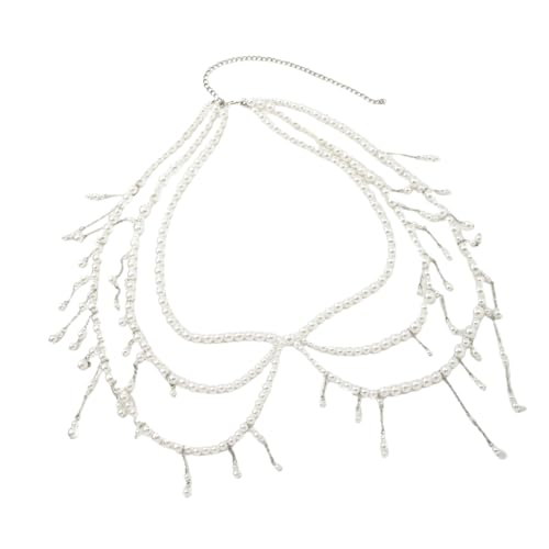 Künstliche Perlen Taillenkette Verstellbare Länge Fransen Bauchkettengürtel Für Abendkleider Cocktailkleider Taillenschmuck Elegante Perlen Fransengürtel Für Partys Künstliche Perlen Taillenkette Verstellbare Länge Fransen Bauchkettengürtel Für Abendkleider Cocktailkleider Taillenschmuck Elegante Perlen Fransengürtel Für Partys von FIRSTXIU