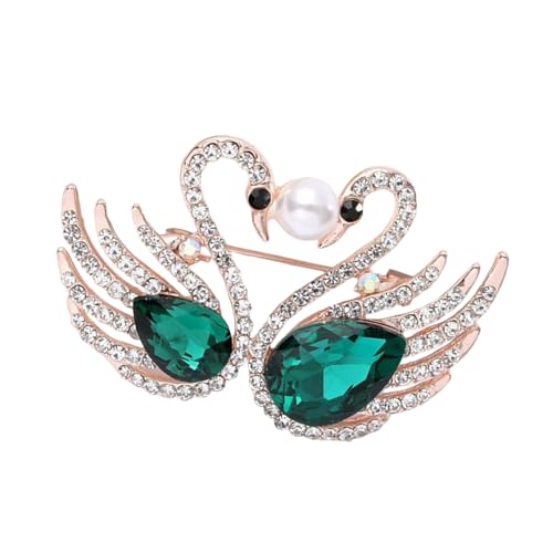 Legierung Vogelbroschen Mit Funkelnden Strasssteinen Frauen Modische Stifte Unisex Kleidung Schmuck Für Partys Und Tägliche Verwendung Von Strasssteinen Brosche von FIRSTXIU