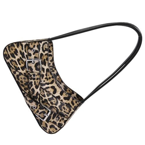 Leoparden Druck Achselbeutel Für Frauen Retro Clutches Handtasche Handtasche Mode Umhängetasche Damen PU Leder Achsel Frauen Achsel Achselhöhle All Matching Schulter Unterarm von FIRSTXIU