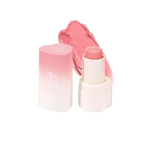 Matte Creme Rouge Stick Anhaltende Wangentönung Für Frauen Multi Purpose Lip Und Wangen Make Up Easy Blend Cream Rousher Stick von FIRSTXIU