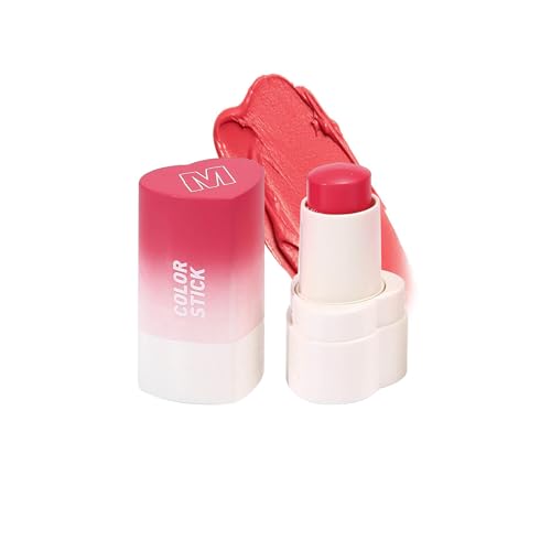 Matte Creme Rouge Stick Anhaltende Wangentönung Für Frauen Multi Purpose Lip Und Wangen Make Up Easy Blend Cream Rousher Stick von FIRSTXIU