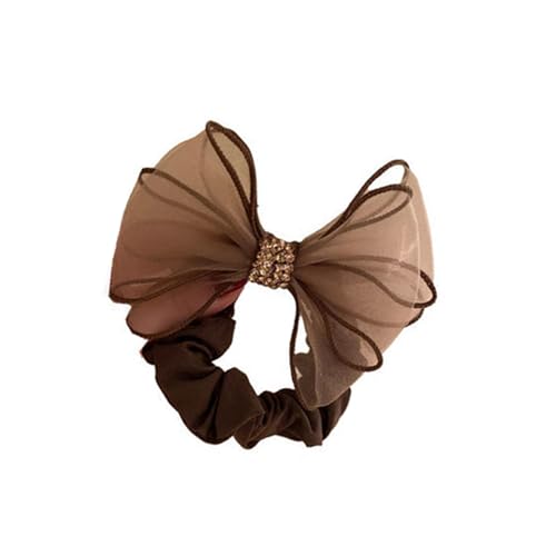 Mesh Strasssteine Bögen Haarkrawatten Elastisches Praktisches Haar Accessoire Für Frauen Sportparty Scrunchie Dekors Party Accessoires Mit Strasssteinen von FIRSTXIU
