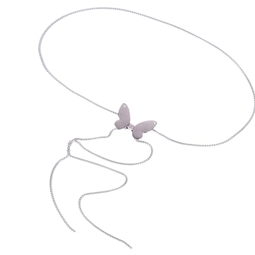 Metall Schmetterling Taillenschmuck Verstellbare Körperkette Taille Oder Nacken Tragbar Für Empfindliche Haut Mode Accessoire Elegante Kette Und Halskette Metall Schmetterling Taillenschmuck Verstellbare Körperkette Taille Oder Nacken Tragbar Für Empfindliche Haut Mode Accessoire Elegante Kette Und Halskette von FIRSTXIU