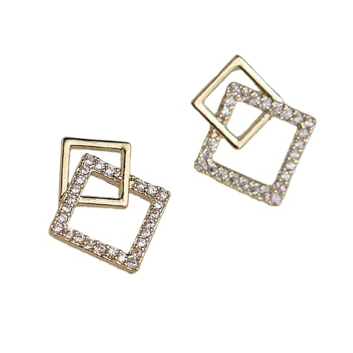 Minimalistische Eleganzen Allergieresistent Legierungsohrringe Für Frauen Modernes Design Mit Goldbeschichtung Für Tägliche Anlässe Premium Gold Legierungsohrringe von FIRSTXIU