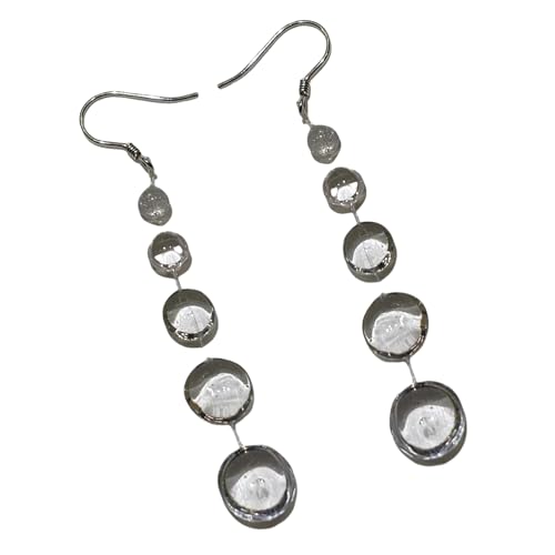 Minimalistischer Eleganter Langer Drop Clear Perlen Ohrringe Bequemer Legierungsschmuck Für Frauen Minimalistische Drop Ohrringe von FIRSTXIU