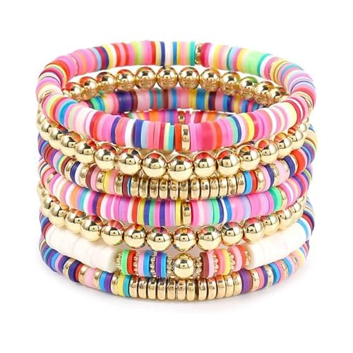 Mode Buntes Perlenarmband Elastisches Armband Weiche Tonstapel Geeignet Für Freizeit Und Party Kee Mode Mode Buntes Perlenarmband Elastisches Armband Weiche Tonstapel Geeignet Für Freizeit Und Party Kee Mode von FIRSTXIU