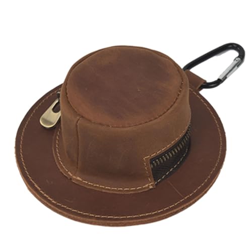 Mode Cowhuts Schlüsselbund Brieftasche Cow Boy Form Reißverschluss Verschluss Münze Geldbörse Wechselhalter Für Männer Frauen Cowboyhut Form Münze Geldbörse von FIRSTXIU