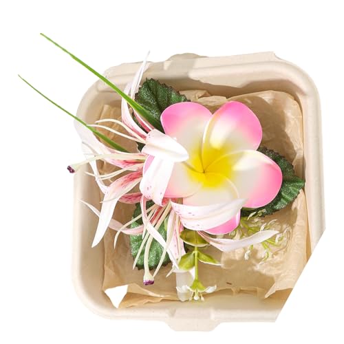 Mode Eier Blumenhaarclip Für Frauen Flamme Design Plastik Barrette Ornament Strand Haarstück Feiertag Accessoire Plastikclip von FIRSTXIU