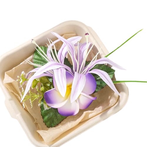 Mode Eier Blumenhaarclip Für Frauen Flamme Design Plastik Barrette Ornament Strand Haarstück Feiertag Accessoire Plastikclip von FIRSTXIU