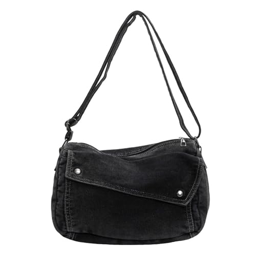 Mode Jeans Umhängetasche Für Frauen Und Männer Weiche Crossbody Taschen Satchel Mit Multi Funktionalen Taschen Umhängetasche von FIRSTXIU
