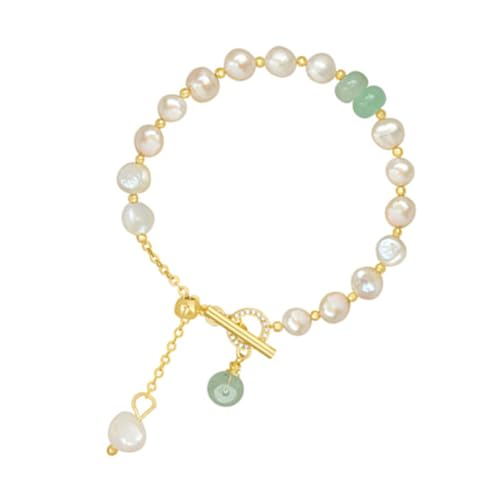 Mode Kristallkettenarmband Frauen Unregelmäßige Perlen Schmuck Stilvolle Perlen Armband Perfekt Für Partys Und Täglich Unregelmäßig von FIRSTXIU