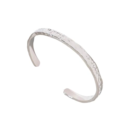 Mode Open Manschettenarmband Edelstahl Armband Leichter Armreif Stilvoller Schmuck Für Lässige Oder Formelle Kleidung Modernes Modearmband Für Den Täglichen Abnutzen von FIRSTXIU