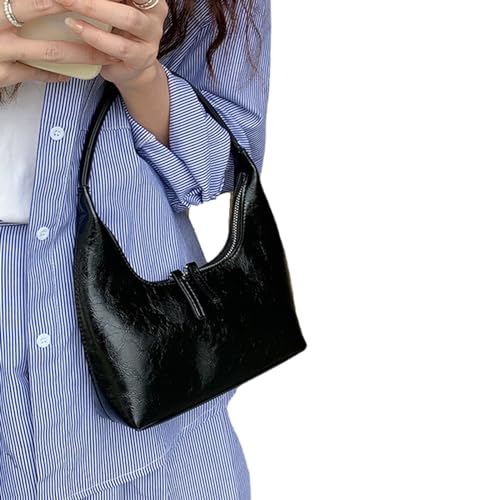 Mode PU Leder Umhängetasche Auffällige Achselhöhlenbeutel Praktische Und Leichte Handtasche Achselgrundstück Für Frauen Unterarmtasche von FIRSTXIU