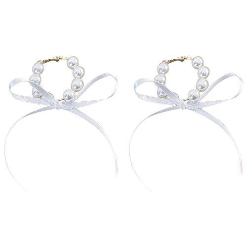 Mode Ribbon Bowknot Ohrringe Für Frauen Und Mädchen Komfortable Hochzeitsfeier Hoop Bogen Geschenke Frauen von FIRSTXIU