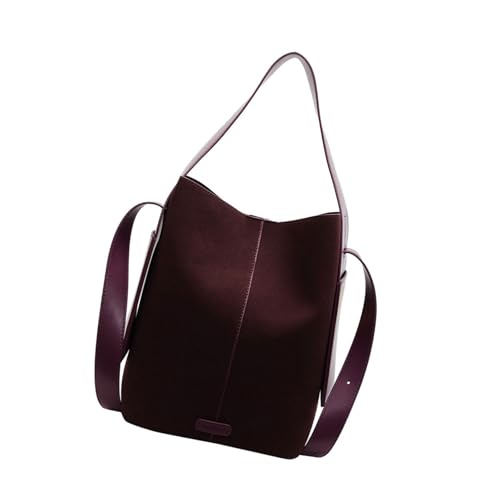 Mode Umhängetasche PU Crossbody Eimer Taschen Für Frauen Unterarmtasche Mit Verstellbarem Riemen Geeignet Für Verschiedene Gelegenheit Multi Funktionaler Satchel von FIRSTXIU