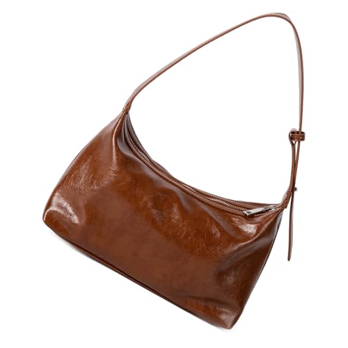 Mode Wachste PU Leder Freizeit Handtasche Mit Verstellbarem Riemen Praktische Frauen Umhängetasche Für Den Täglichen Gebrauch Kompakt Organisierte Frauen Geldbeutel von FIRSTXIU