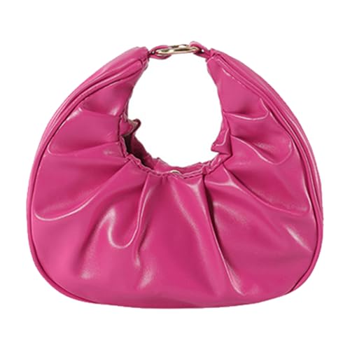 Moderne Gekräuselte Abendbein Für Frauen Leichte Handtasche Praktische PU Große Aufbewahrungsraum Tragetoption Mode PU Leder Geldbeutel von FIRSTXIU