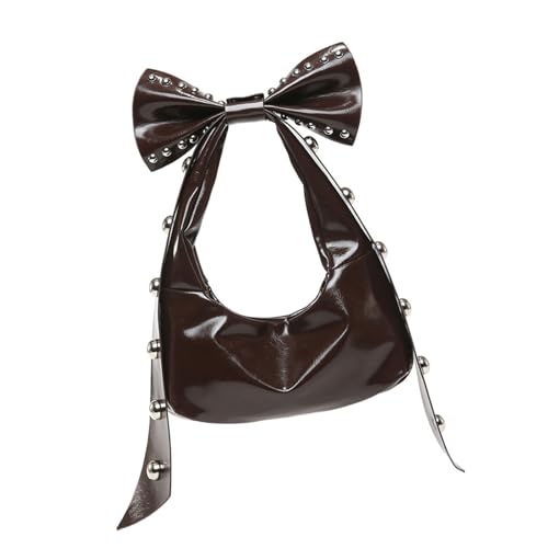 Moderne Handtasche Für Frauen Und Mädchen PU Leder Achselhöhlen Tasche Schulterbeutel Mit Bögen Und Nietstilen Rivet Design Geldbörse von FIRSTXIU
