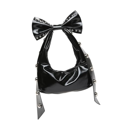 Moderne Handtasche Für Frauen Und Mädchen PU Leder Achselhöhlen Tasche Schulterbeutel Mit Bögen Und Nietstilen Rivet Design Geldbörse von FIRSTXIU