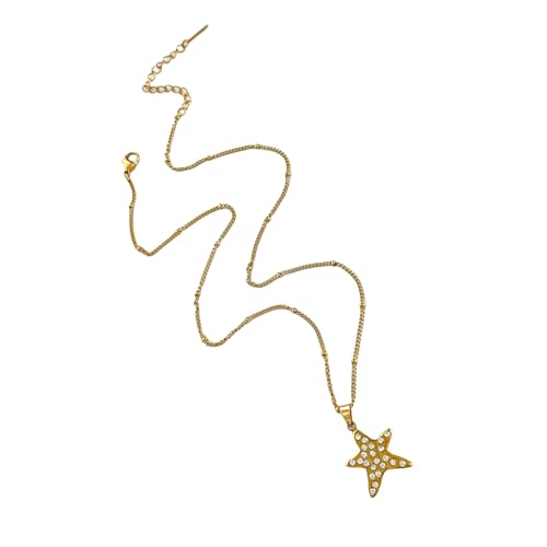 Modernes Asymmetrisches Design Halskette Edelstahlhals Kette Komfortable Schmuck Für Freizeit Oder Formelle Outfits Star Halskette Für Frauen von FIRSTXIU