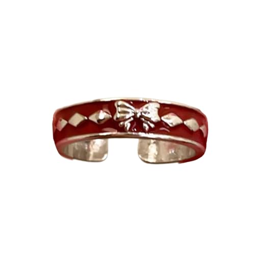 Modische Coole Süße Silberfarbene Farbe Herzverstellbare Ringe Für Frauen Mädchen Weihnachtsgeschenke Casual Party Accessoire Trendy Frauen Ringe von FIRSTXIU