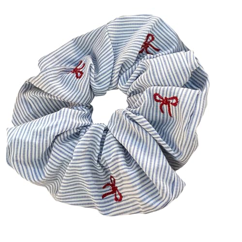 Modische Gestickte Obst Scrunchie Für Frauen Mädchen Leichtes Elastisches Haar Krawatte Weiche Stoff Design Ponytailhalter Scrunchies Kopfzubehör von FIRSTXIU