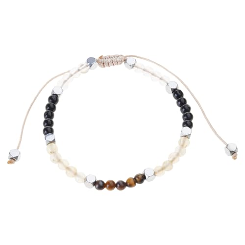 Multi Chakras Armband Für Frauen Heilung Von Kristall Naturstein Mit 2 Mm Perlen Unisex Einstellbares Makrames Barmband von FIRSTXIU