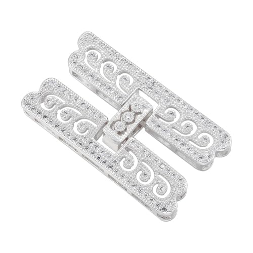 Multifunktionaler Schmuckverschluss Mit Stilvollen Designs Zirkonia Handwerksbedarf Tragbar Für Perlenhalsketten Verbesserungen Mode Schmuck Verschlüsse von FIRSTXIU