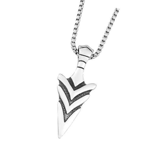 Odins Gungnir Halskette Accessoire Für Männer Vikingte Anhänger In Robusten Stahlmaterialien Norses Mythologie Amulett Norses Mythologie Halskette von FIRSTXIU