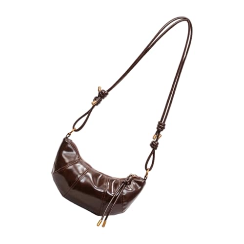 PU Leder Umhängetasche Für Frauen Trendy Knödel Bag Crossbody Einfache Pendelpendel Modische Messengerinnen Frauen Modische Schulterknödel PU Leder Crossbody von FIRSTXIU