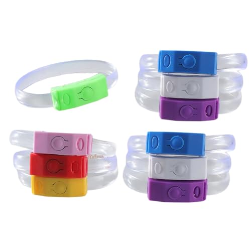 Packung Von 10 LED Leuchtenden Armbändern Leuchten Spielzeug Armbänder Für Partys Geburtstage Und Festivals Bunt Nacht Spaß Kinder Geburtstag Accessoires von FIRSTXIU