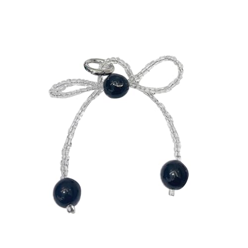 Perlen Bowknot Charm Keychains Süße Schöne Anhängerbehänge Orament Keyring Rucksack Dekoration Für Frauen Mädchen Perlen Bowknot Schlüsselbund Anhänger von FIRSTXIU