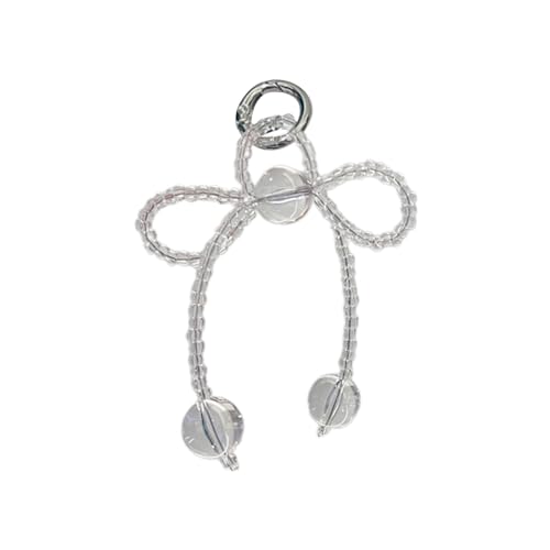 Perlen Bowknot Charm Keychains Süße Schöne Anhängerbehänge Orament Keyring Rucksack Dekoration Für Frauen Mädchen Perlen Bowknot Schlüsselbund Anhänger von FIRSTXIU