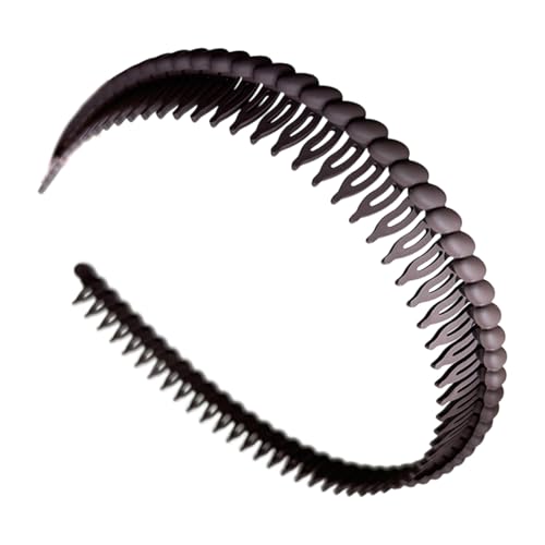 Plastik Stirnbänder Für Frauen Mit Langen Zähnen Kamm Für Anti Slip Grip Hair Reifen Dünne Schwarze Haarbänder von FIRSTXIU