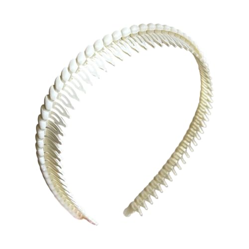 Plastik Stirnbänder Für Frauen Mit Langen Zähnen Kamm Für Anti Slip Grip Hair Reifen Dünne Schwarze Haarbänder von FIRSTXIU