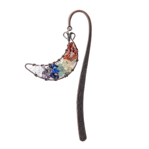 Praktisches Metallbuchzubehör Mit Ätherischer Baum Und Monddekoration Tragbare Lesezeichen Geeignet Für Ruhige Abende Metalllegierung Lesen Accessoire von FIRSTXIU