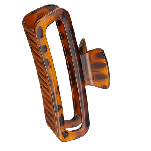 Professionelle Haarclip Frauen Nicht Schlau Quadrat Jaw Design Übergroße Schildkröte Muster Praktischer Harz Haarnadel Starke Haarclip Für Curly von FIRSTXIU