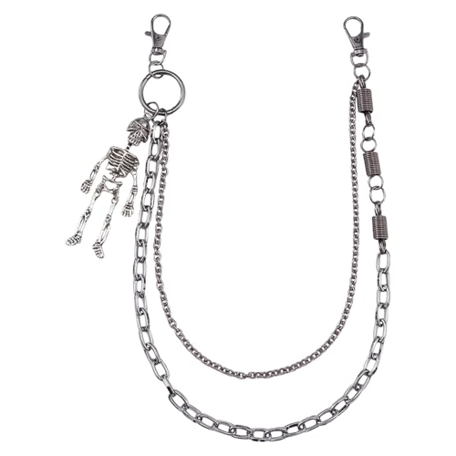 Punk Schädel Anhänger Metall Taille Kette Für Punkrock HipHop Jeans Hosen Accessoires Subkulturelle Taille Charm Dekoration Jeans Kette Punk Schädel Anhänger Metall Taille Kette Für Punkrock HipHop Jeans Hosen Accessoires Subkulturelle Taille Charm Dekoration Jeans Kette von FIRSTXIU