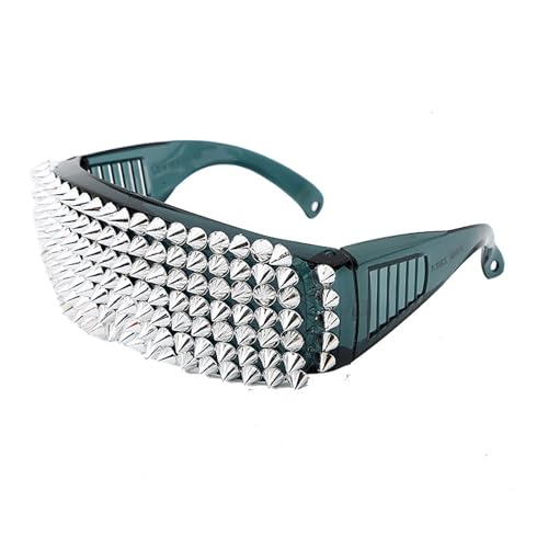 Punkstile Nieten Besetzt Sonnenbrille Mit UV400 Schutz Für Frauen Männer Unisex Alltag Halloween Brille Party Tragen Mode Mode Punkstile Nieten Besetzt Sonnenbrille Mit UV400 Schutz Für Frauen Männer Unisex Alltag Halloween Brille Party Tragen Mode Mode von FIRSTXIU